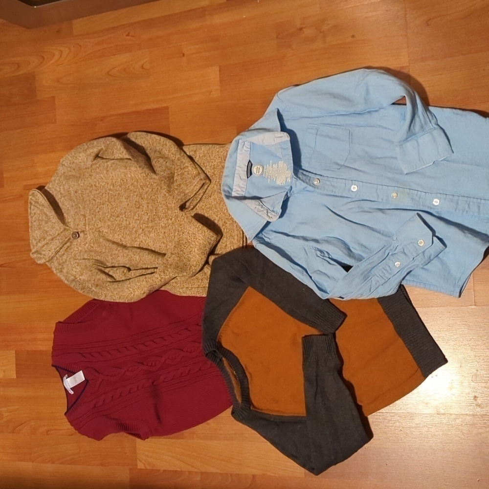 Boys Janie and Jack Size 6 Long Sleeve Shirts Sweaters